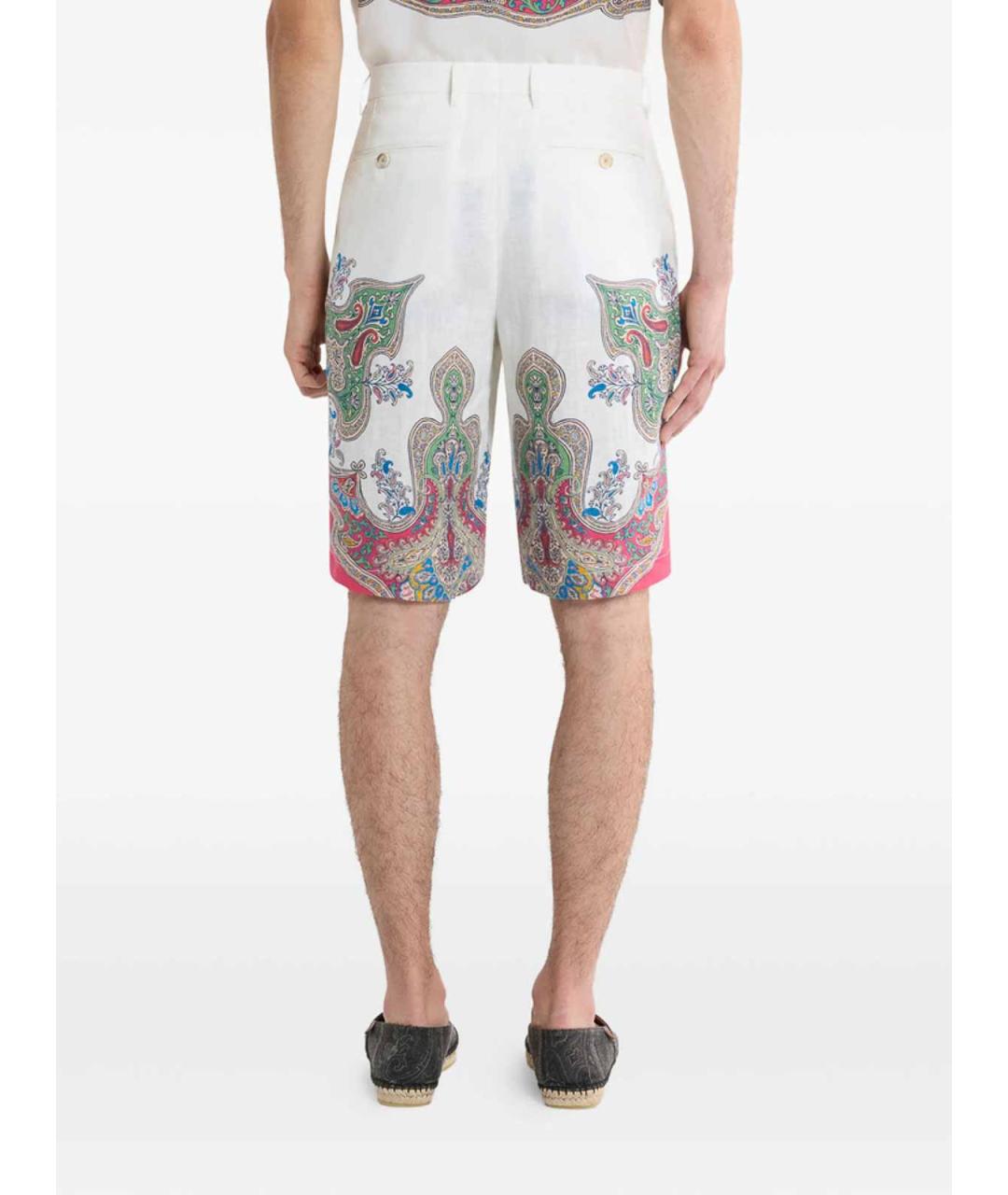 ETRO Мульти льняные шорты, фото 4