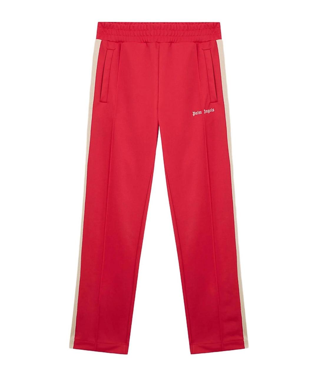 PALM ANGELS Красные полиэстеровые повседневные брюки, фото 1