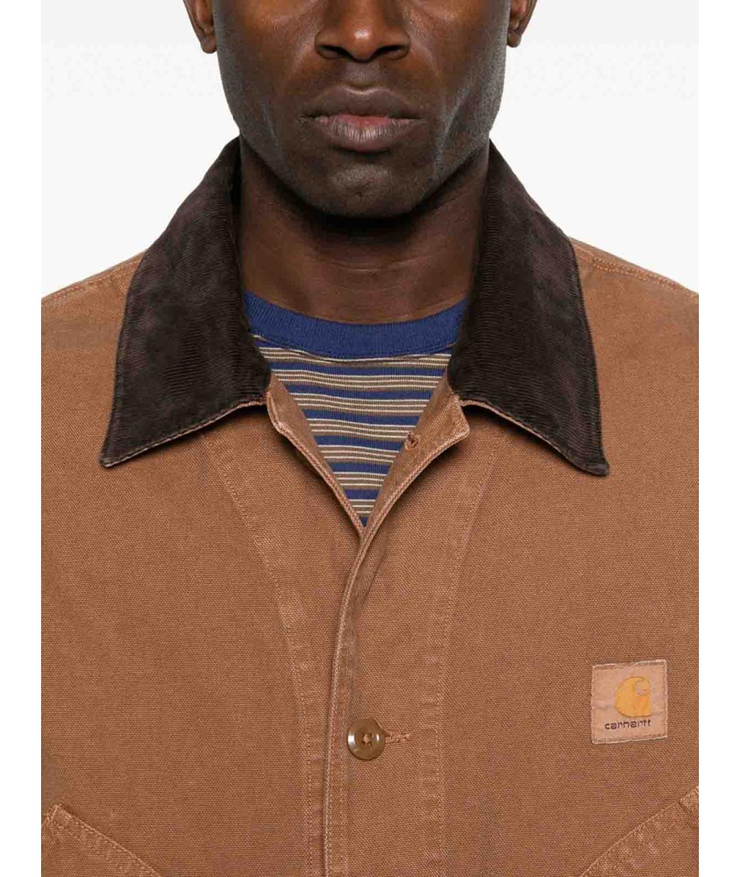 CARHARTT Коричневая хлопковая куртка, фото 4
