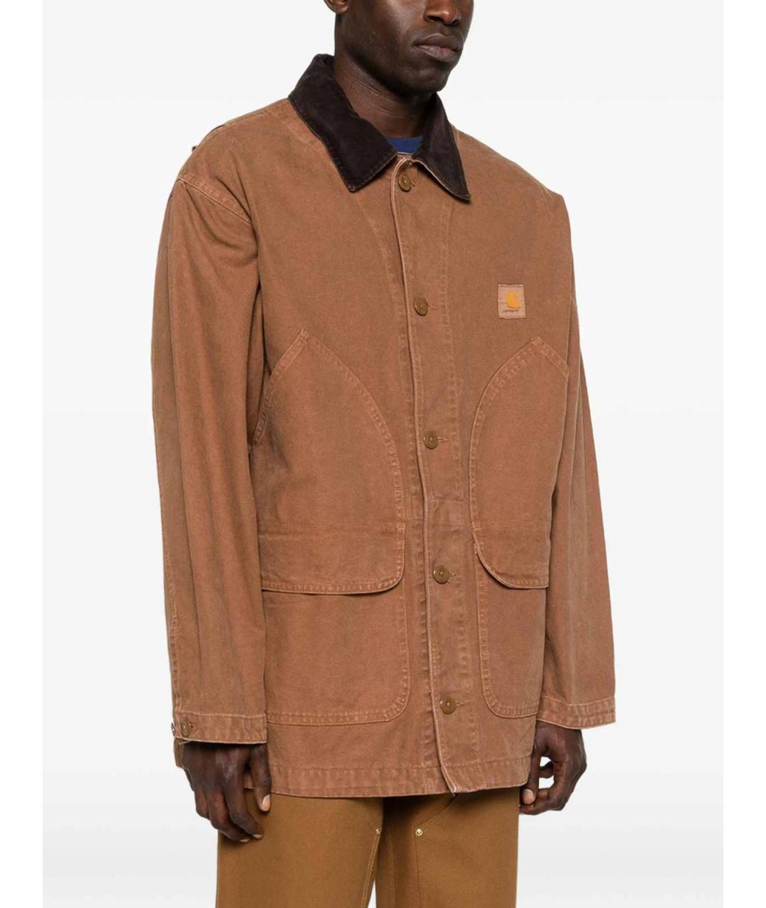 CARHARTT Коричневая хлопковая куртка, фото 2