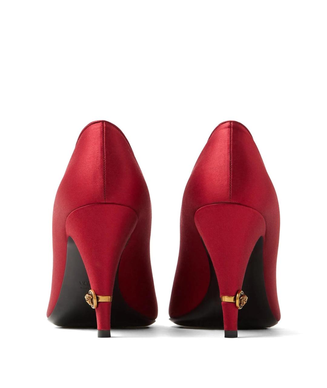 VERSACE Красные текстильные туфли, фото 3