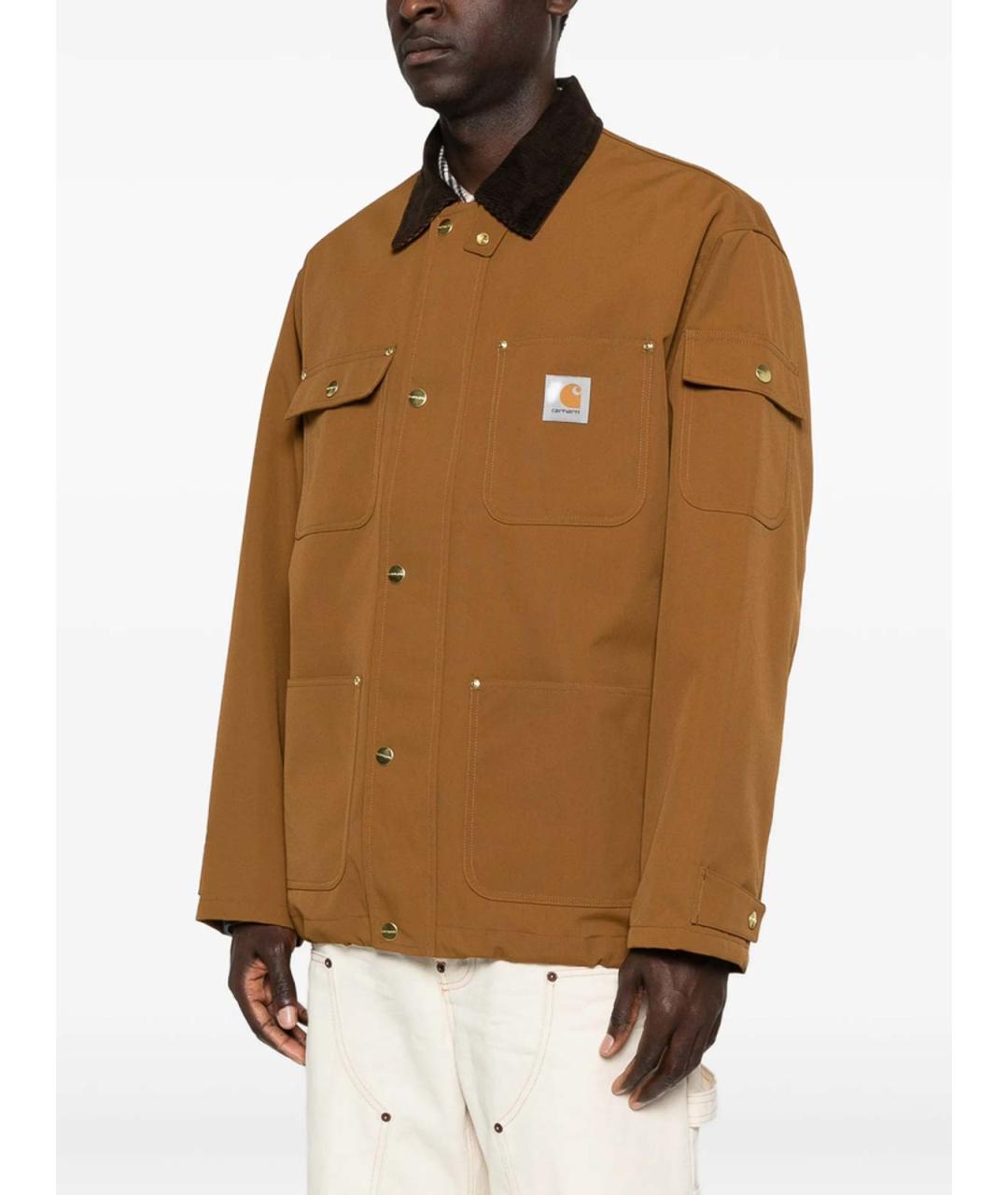 CARHARTT Коричневая хлопковая куртка, фото 2