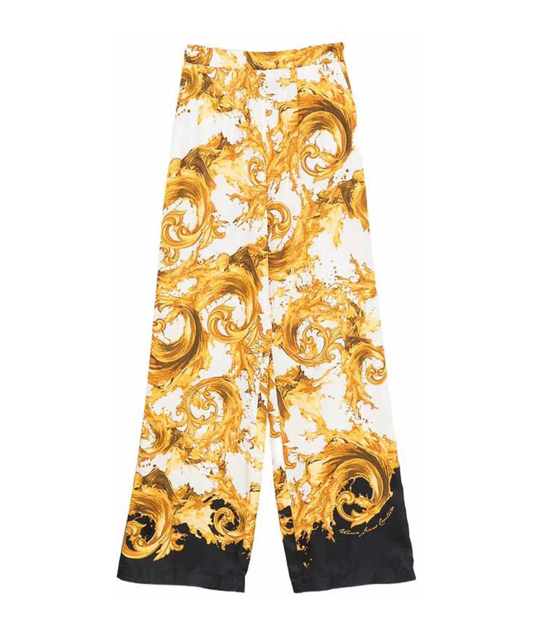 VERSACE JEANS COUTURE Белые вискозные брюки широкие, фото 1