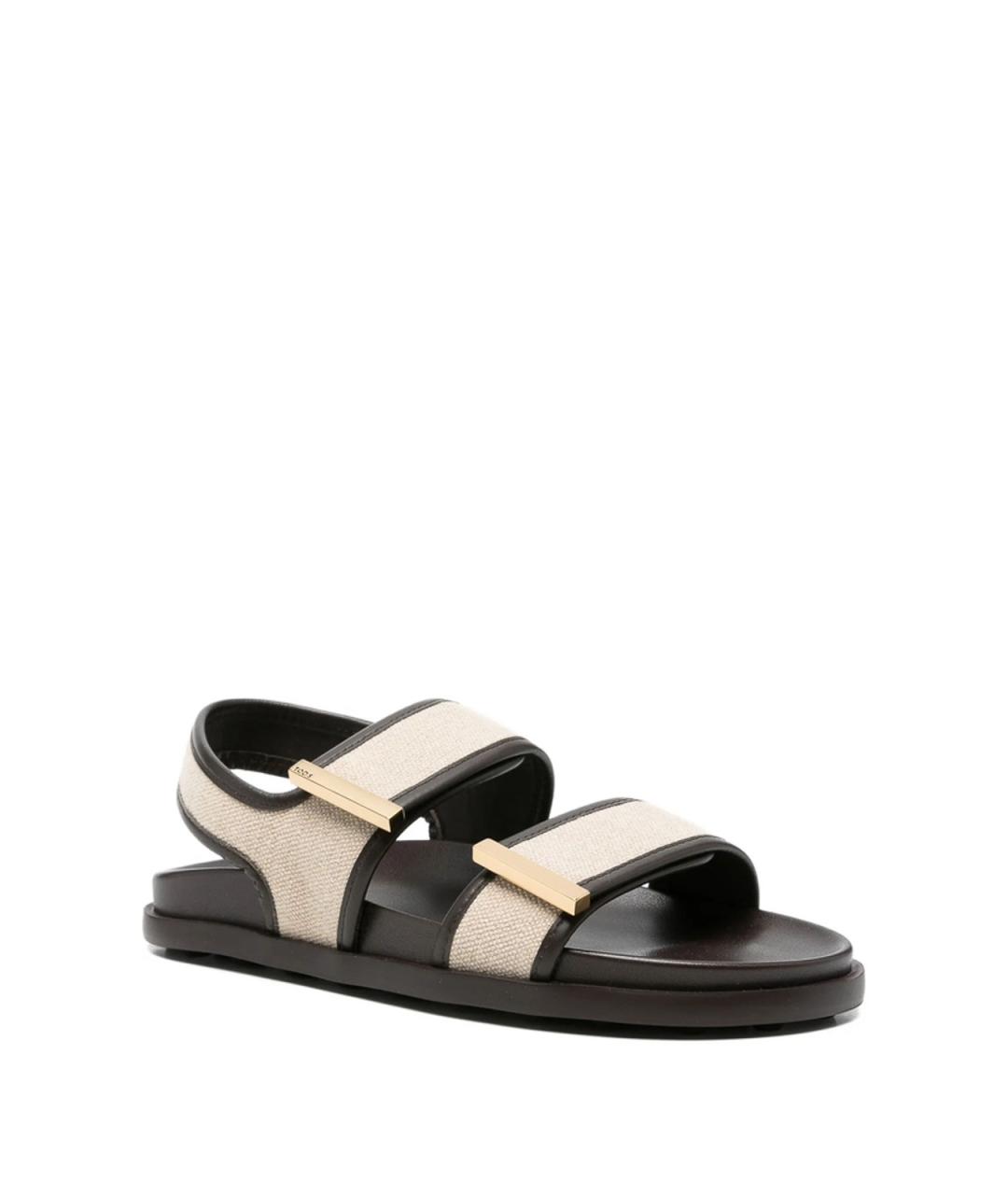 TOD'S Коричневые сандалии, фото 4
