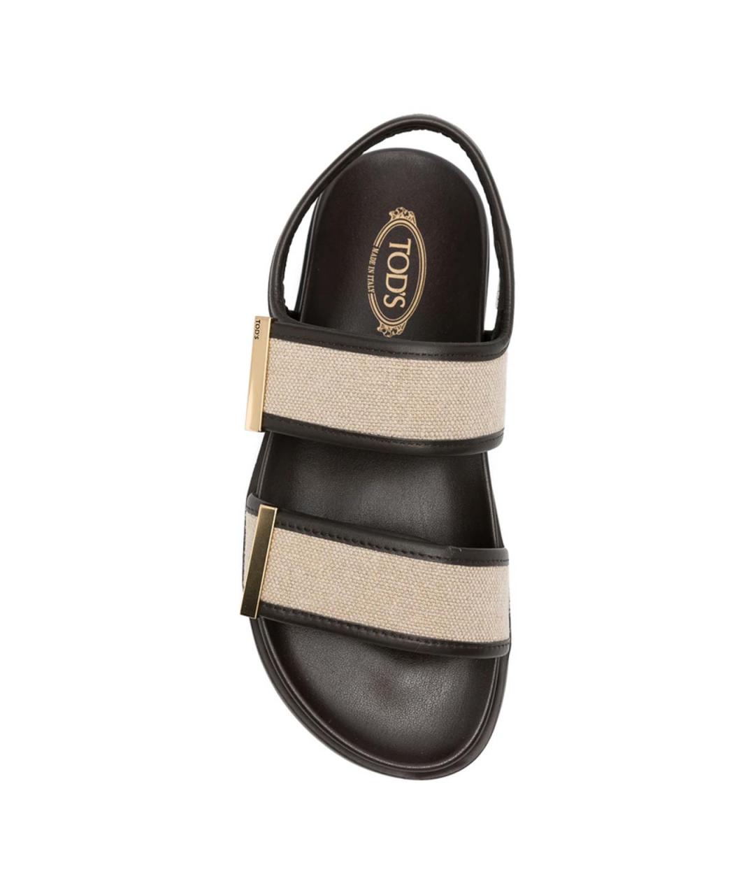 TOD'S Коричневые сандалии, фото 2
