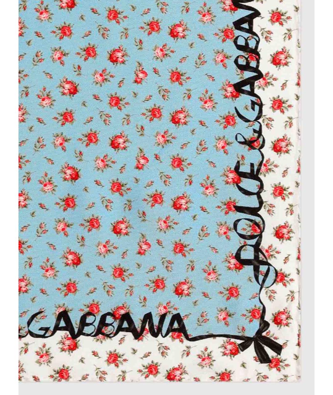 DOLCE&GABBANA Мульти шелковый платок, фото 2