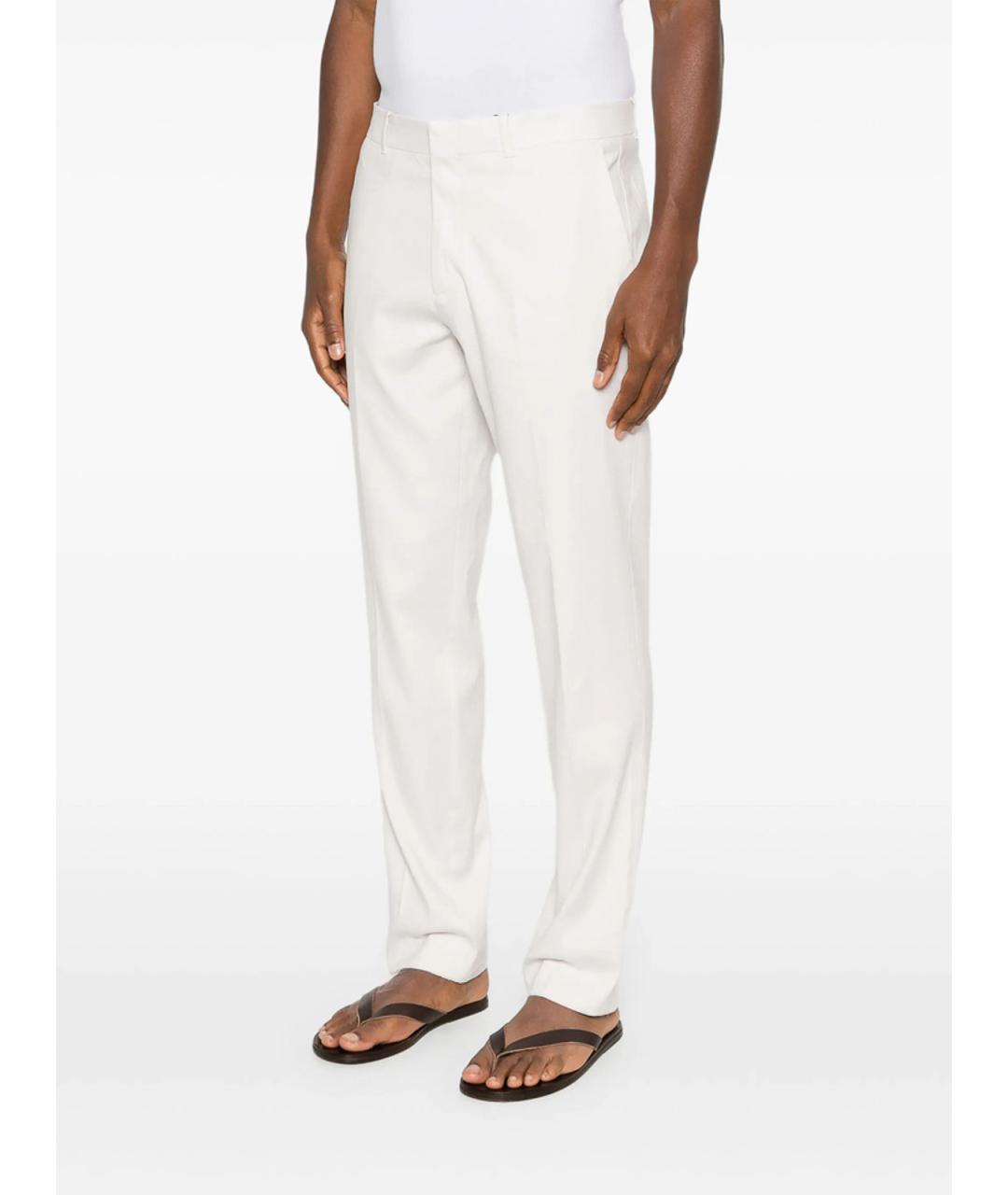 CALVIN KLEIN Белые хлопковые повседневные брюки, фото 5