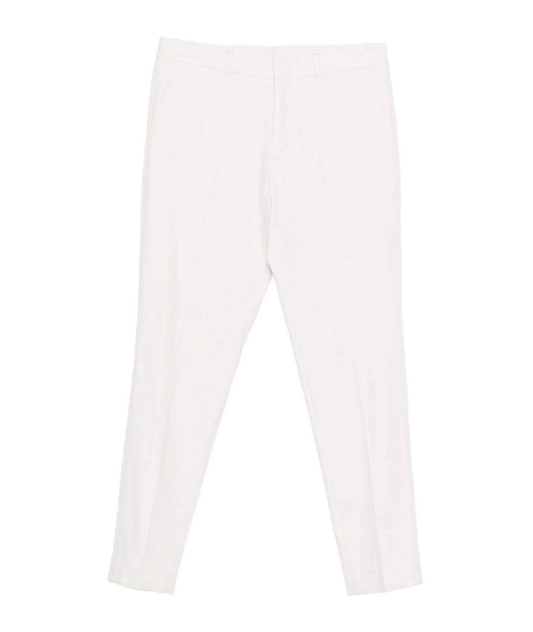 CALVIN KLEIN Белые хлопковые повседневные брюки, фото 1