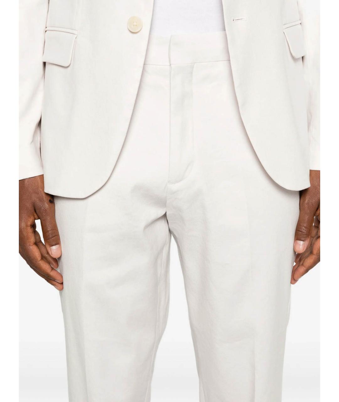 CALVIN KLEIN Белые хлопковые повседневные брюки, фото 3