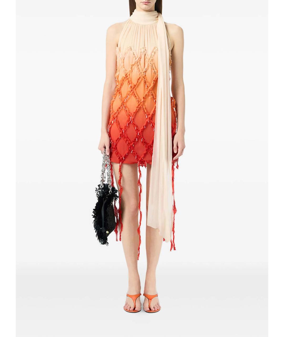 BLUMARINE Мульти вискозное коктейльное платье, фото 2