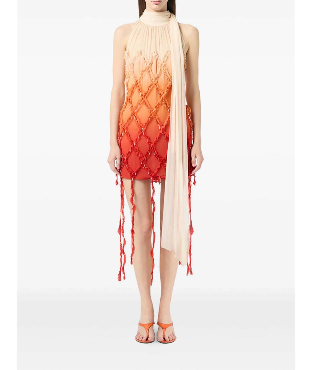 BLUMARINE Мульти вискозное коктейльное платье, фото 3