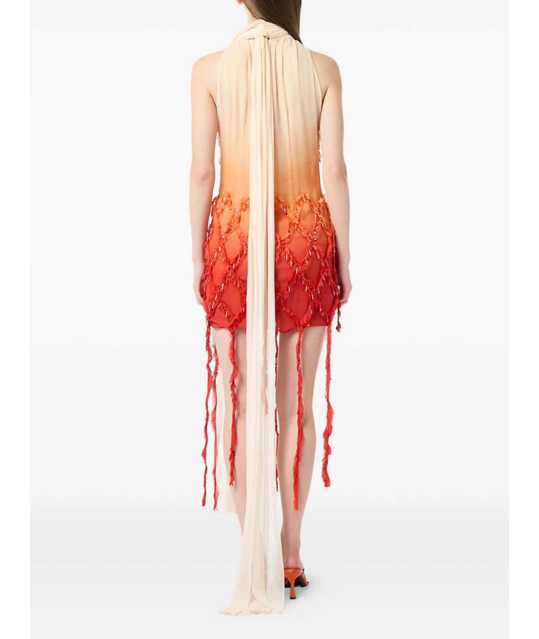 BLUMARINE Мульти вискозное коктейльное платье, фото 4