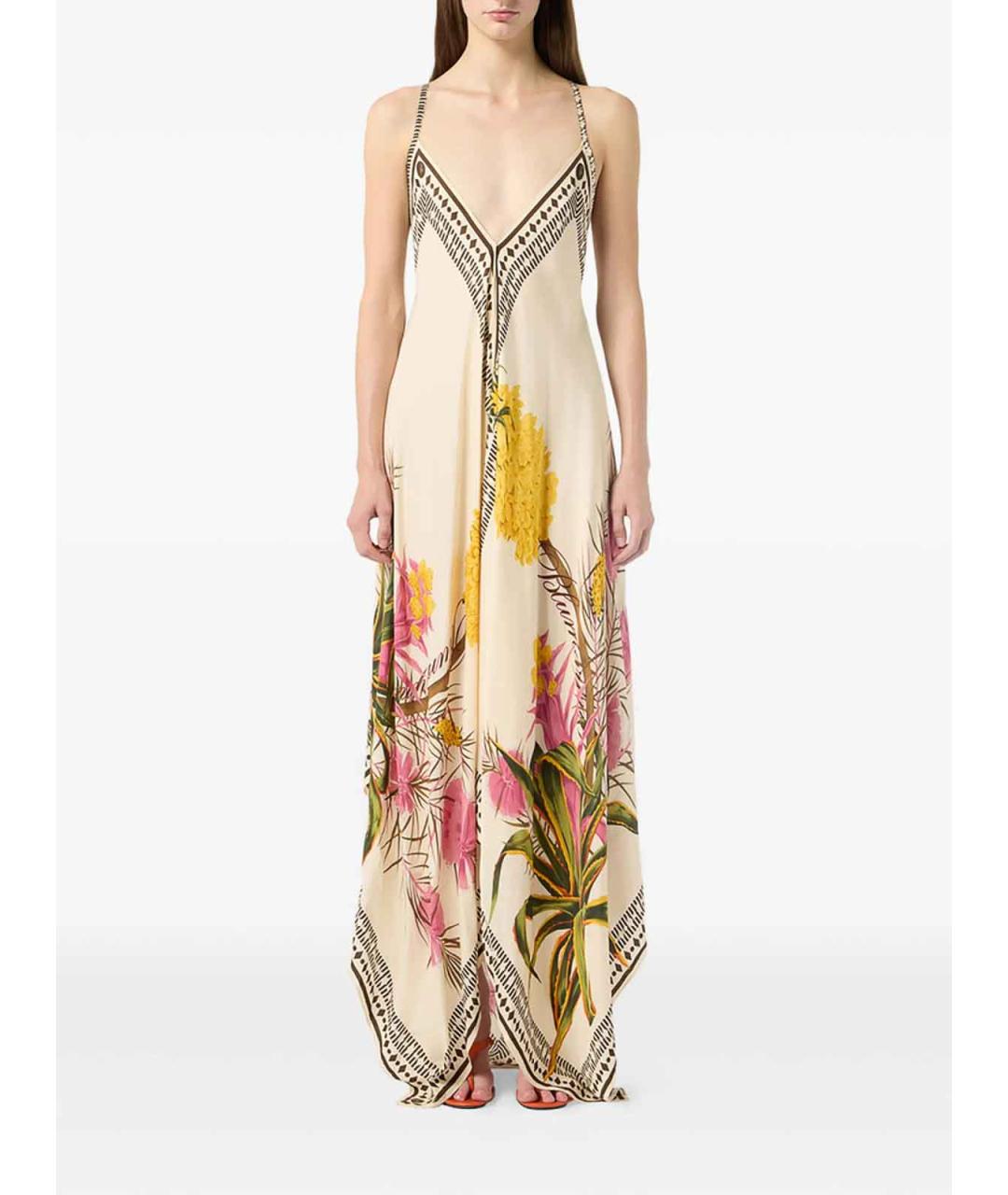 BLUMARINE Розовое вискозное повседневное платье, фото 2