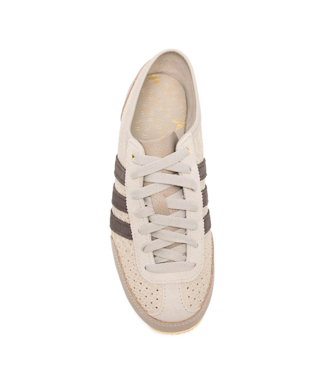 ADIDAS Бежевые замшевые кроссовки, фото 3