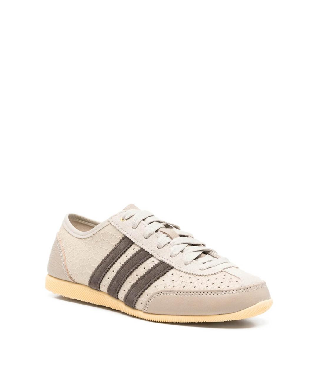 ADIDAS Бежевые замшевые кроссовки, фото 4