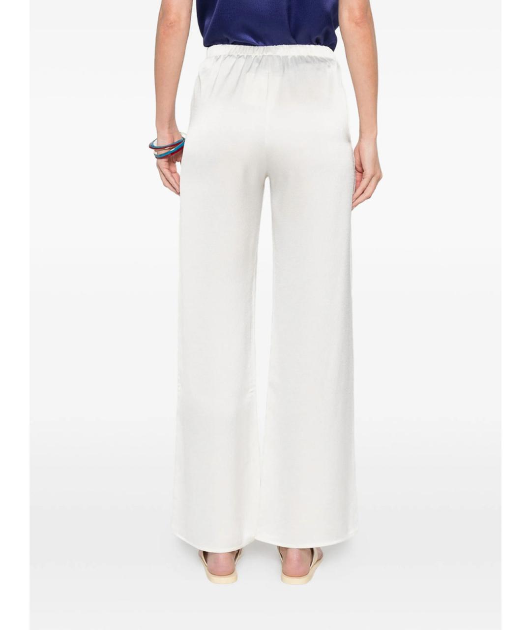 CALVIN KLEIN Белые полиэстеровые прямые брюки, фото 5