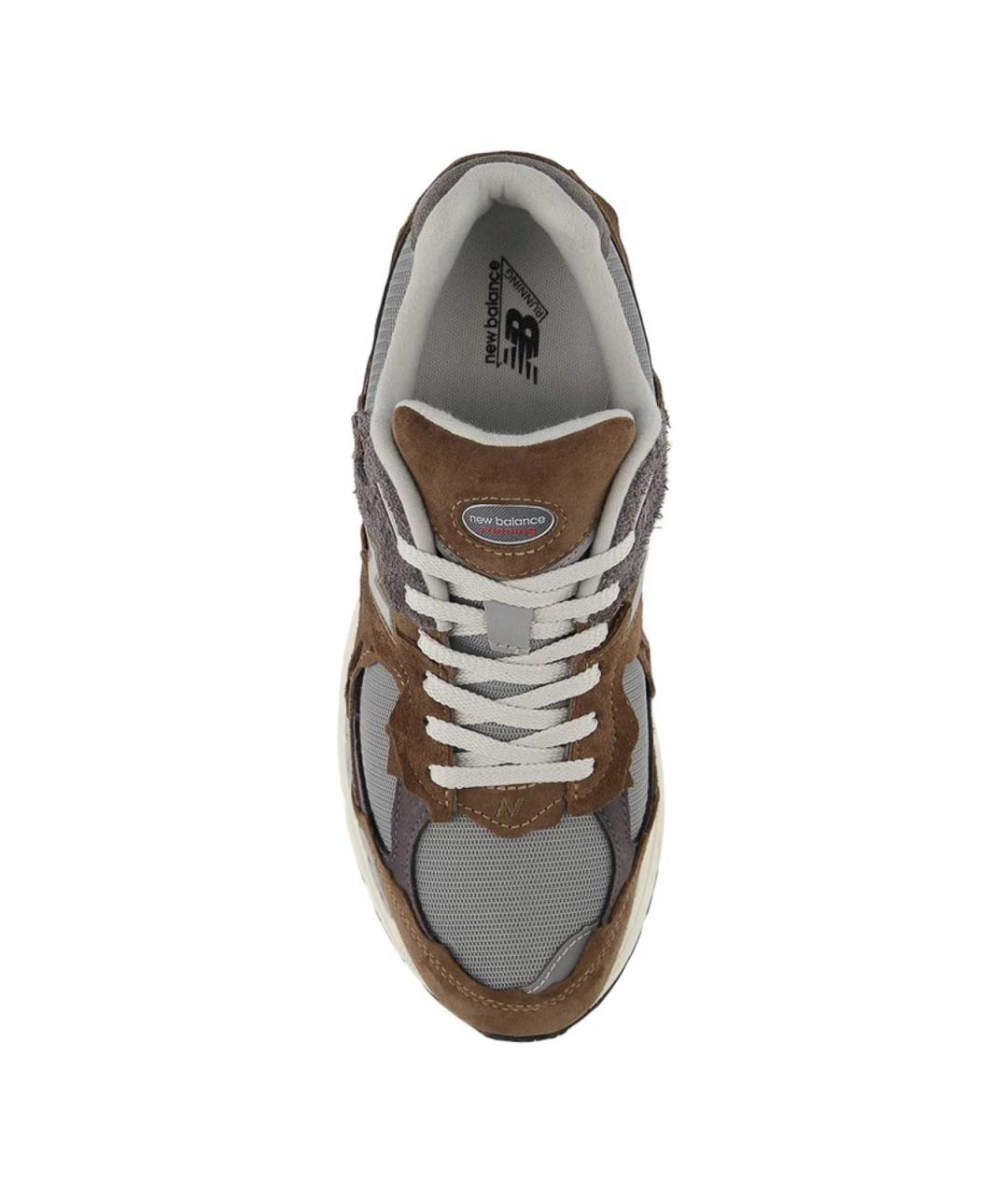 NEW BALANCE Коричневые замшевые низкие кроссовки / кеды, фото 3