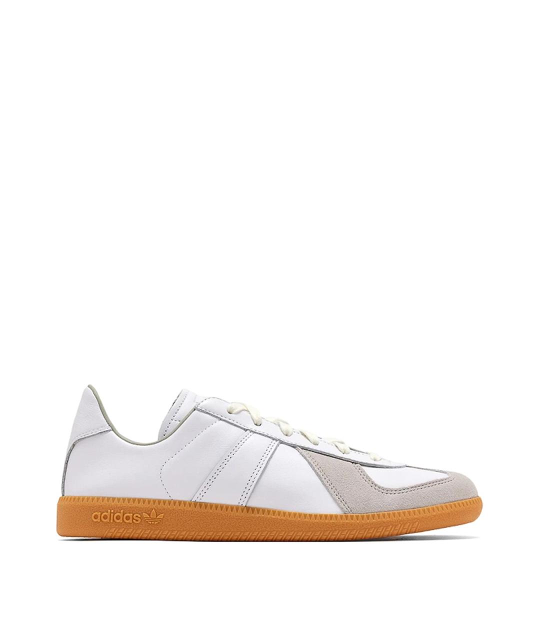 ADIDAS Белые кожаные низкие кроссовки / кеды, фото 1