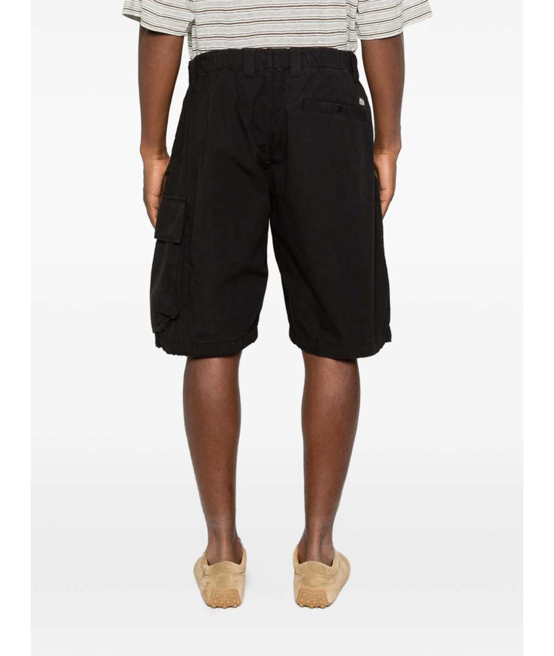 CP COMPANY Черные хлопковые шорты, фото 4