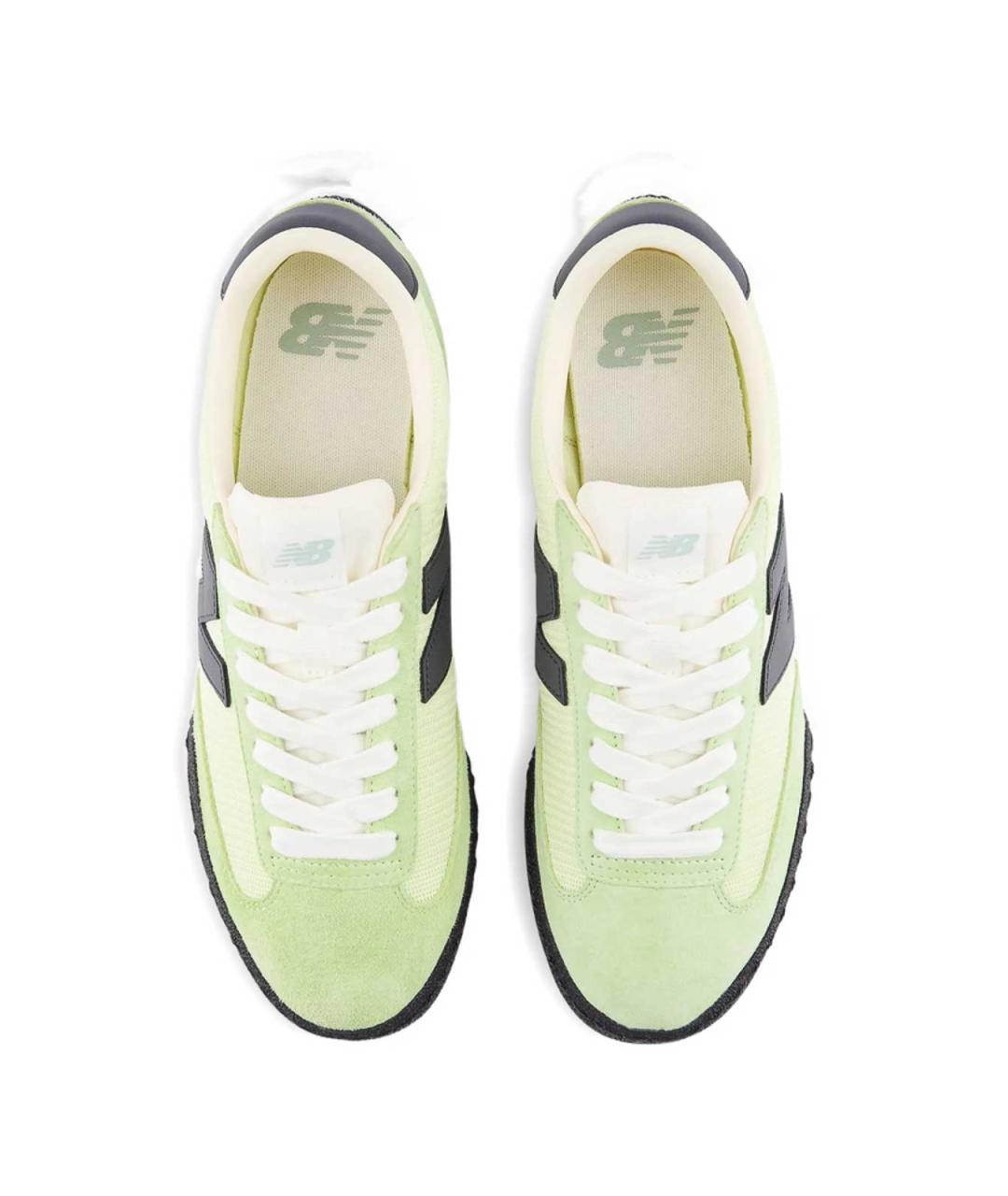 NEW BALANCE Зеленые замшевые низкие кроссовки / кеды, фото 2