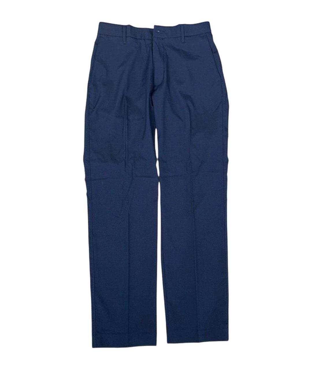 CALVIN KLEIN Синие полиэстеровые повседневные брюки, фото 1