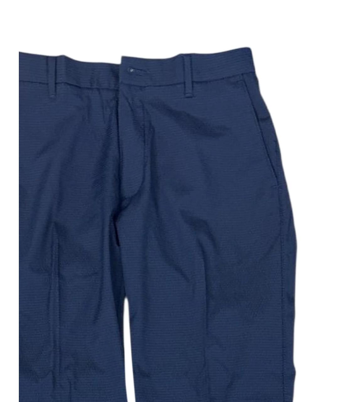 CALVIN KLEIN Синие полиэстеровые повседневные брюки, фото 2