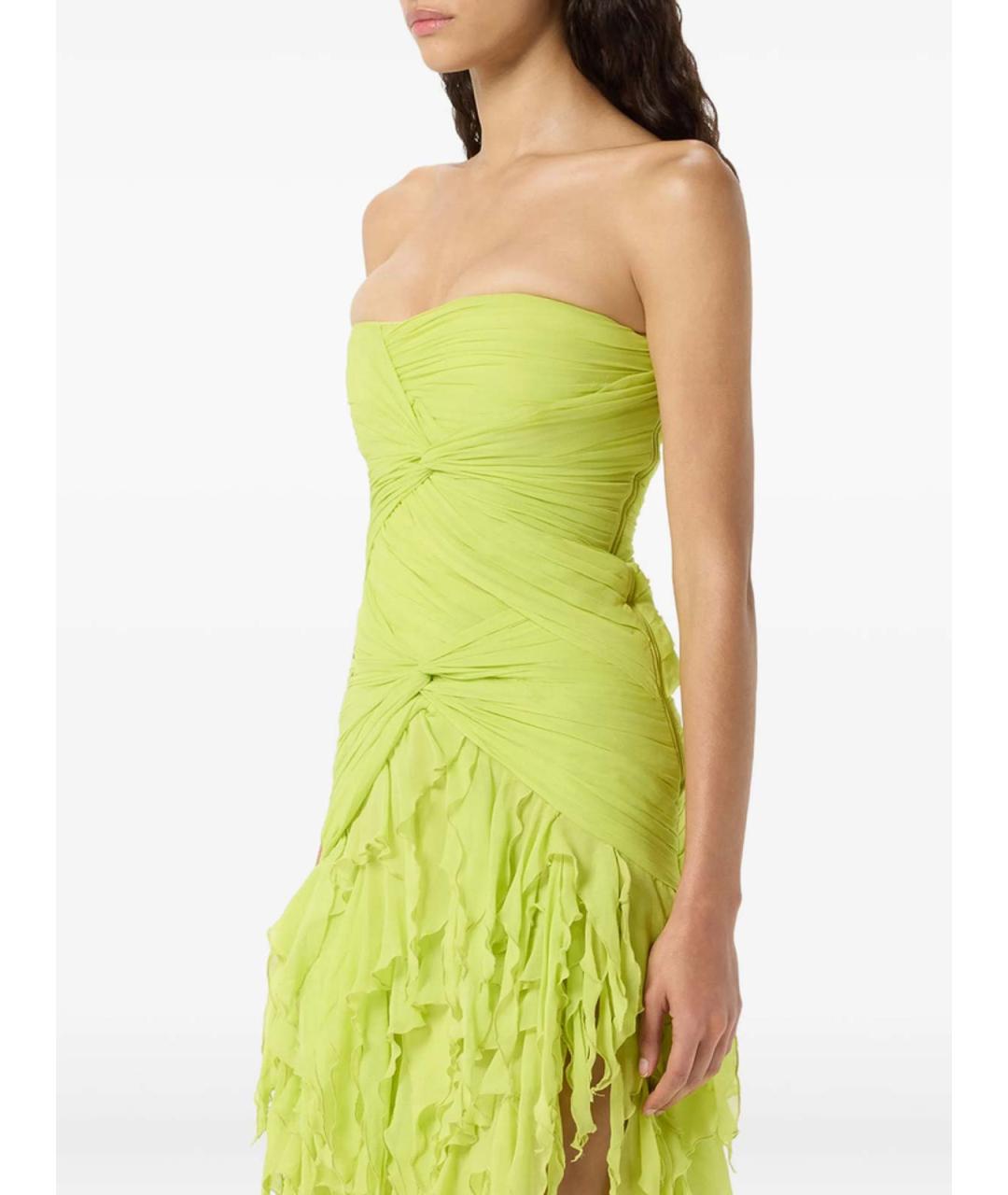 BLUMARINE Зеленое коктейльное платье, фото 4
