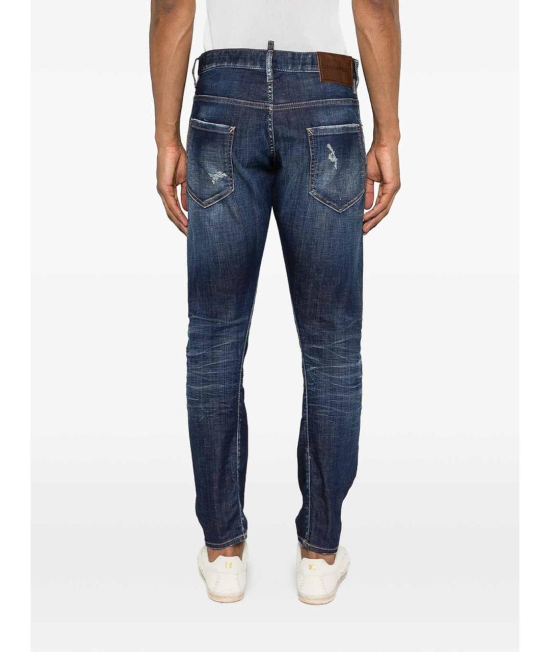 DSQUARED2 Синие хлопковые джинсы скинни, фото 2