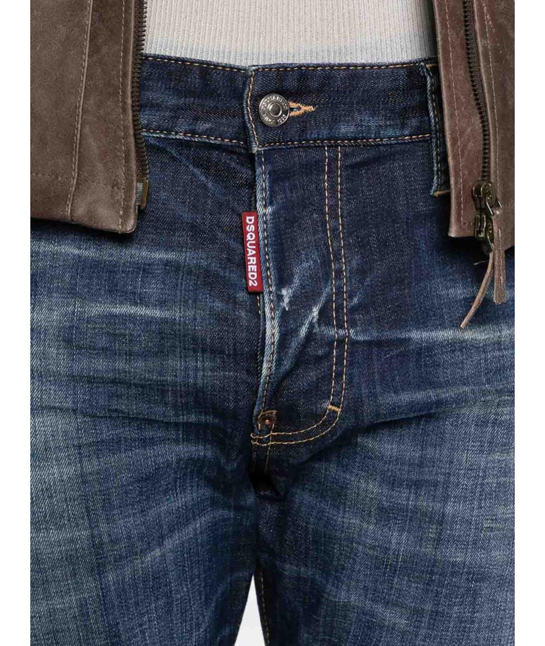 DSQUARED2 Синие хлопковые джинсы скинни, фото 3