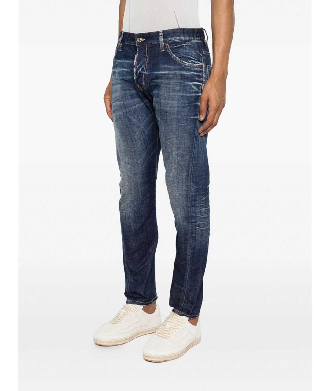 DSQUARED2 Синие хлопковые джинсы скинни, фото 5