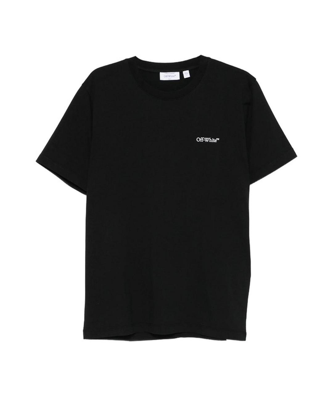 OFF-WHITE Черная хлопковая футболка, фото 1