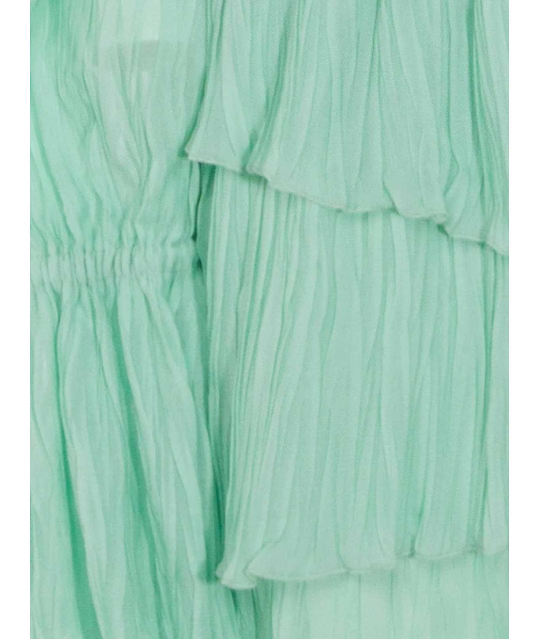 BLUMARINE Зеленое вискозное коктейльное платье, фото 2
