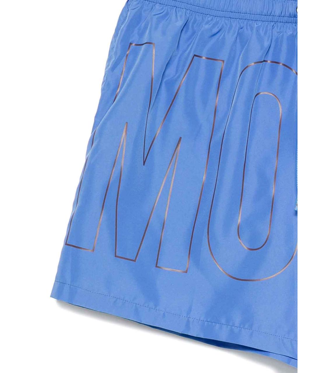 MOSCHINO Синие полиэстеровые плавки, фото 2