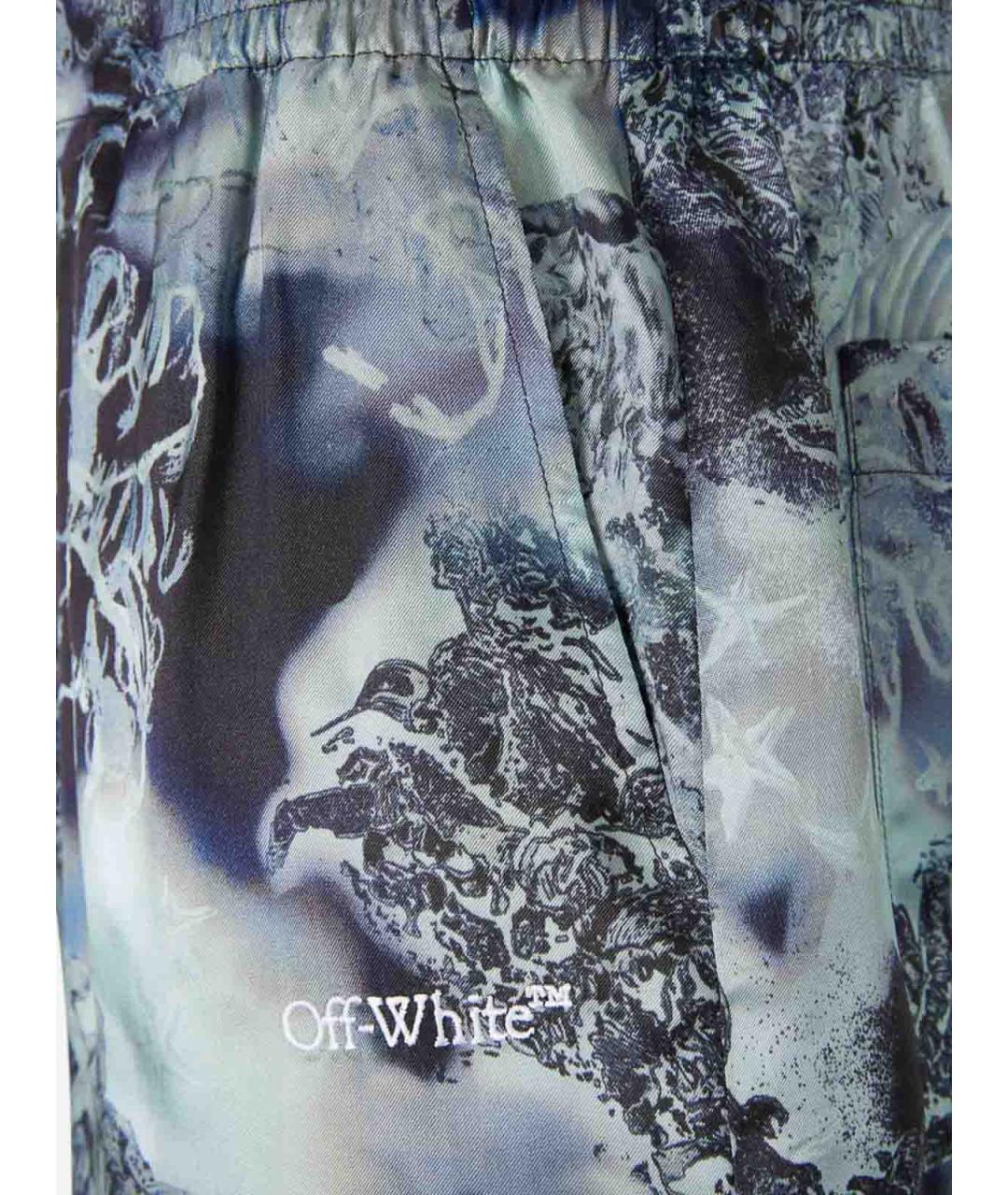 OFF-WHITE Синие шорты, фото 2