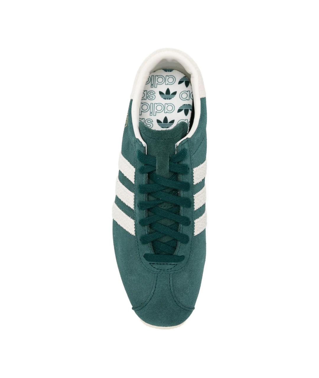 ADIDAS Зеленые замшевые кроссовки, фото 3