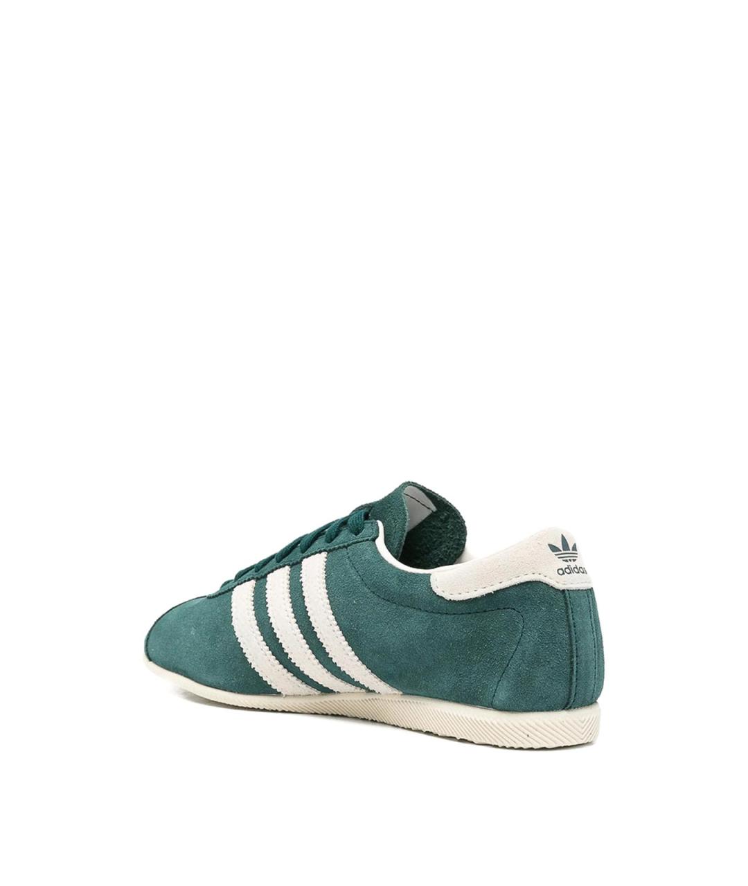 ADIDAS Зеленые замшевые кроссовки, фото 2