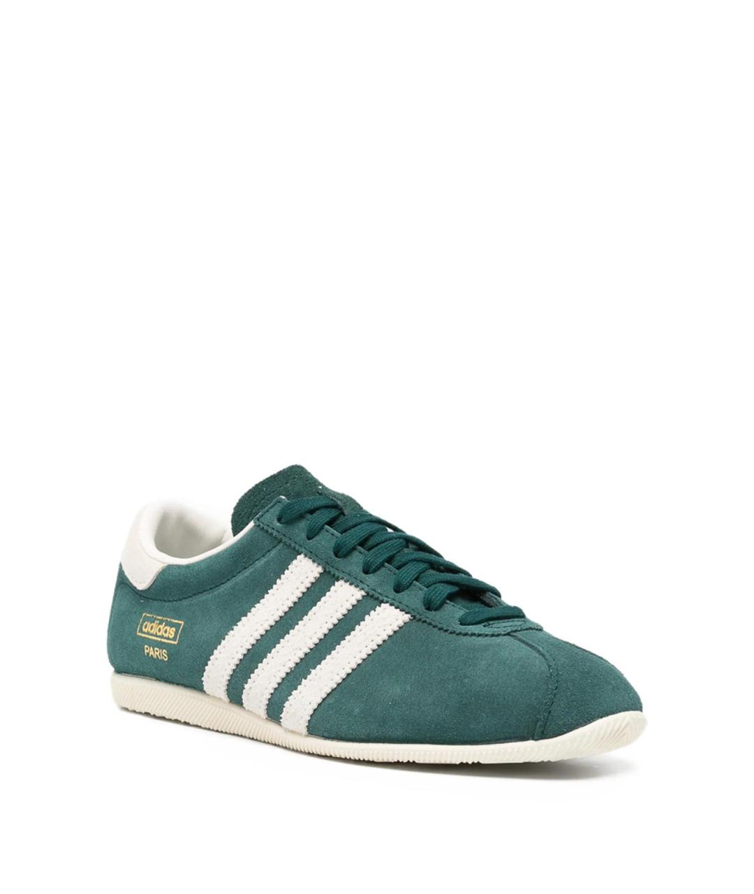 ADIDAS Зеленые замшевые кроссовки, фото 4