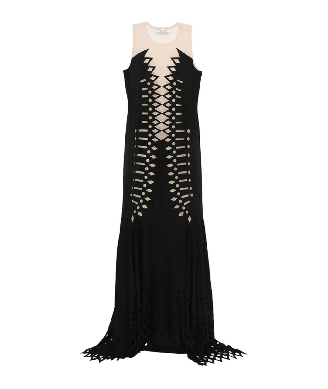 BLUMARINE Черное полиэстеровое вечернее платье, фото 1