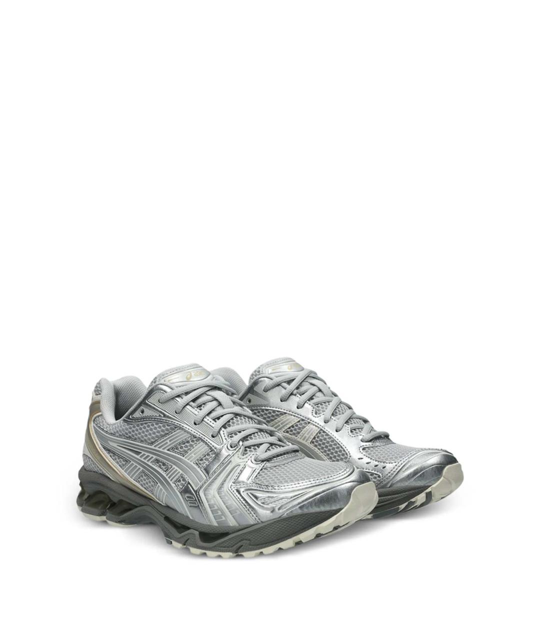 ASICS Серые текстильные низкие кроссовки / кеды, фото 2
