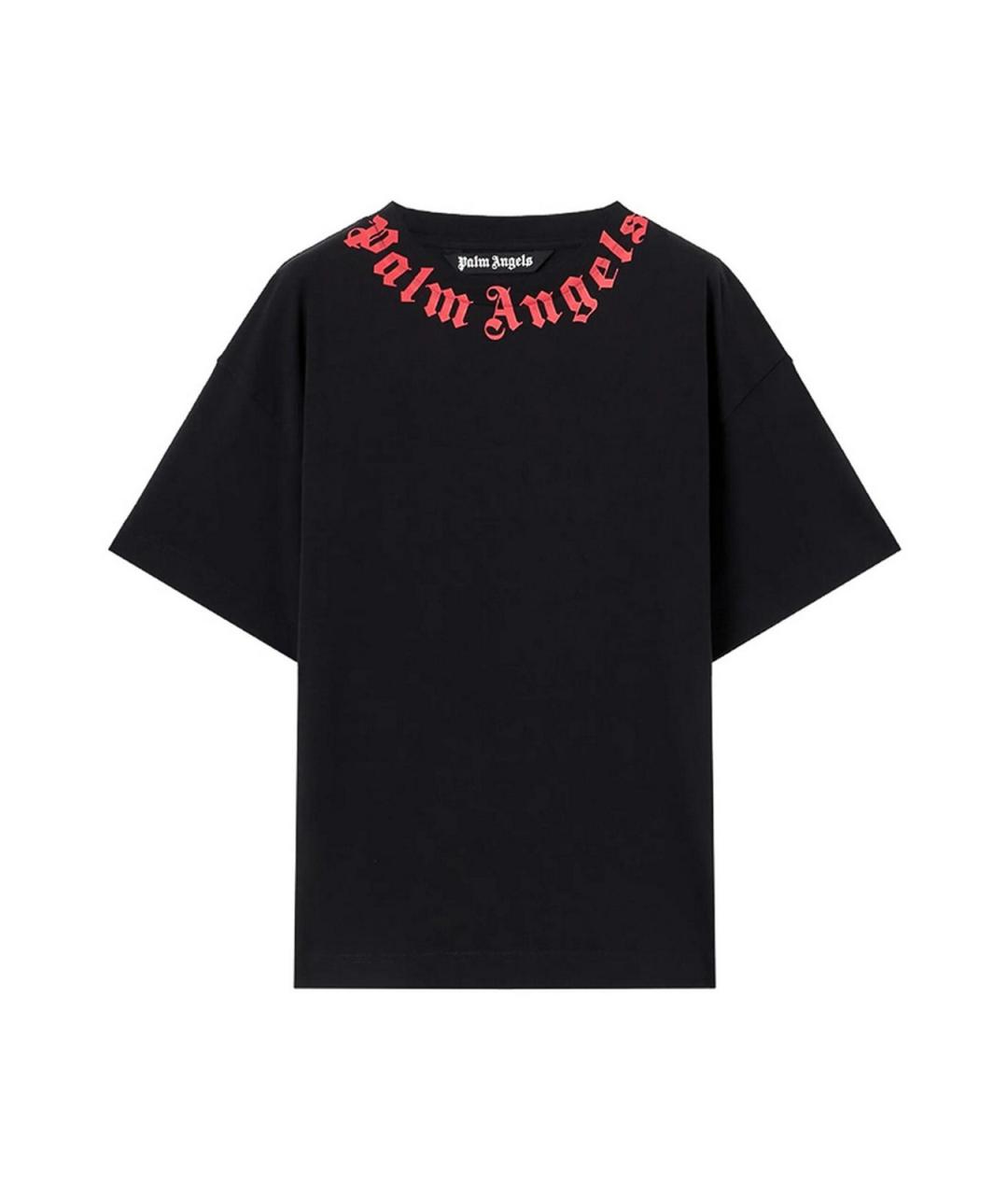 PALM ANGELS Черная хлопковая футболка, фото 1