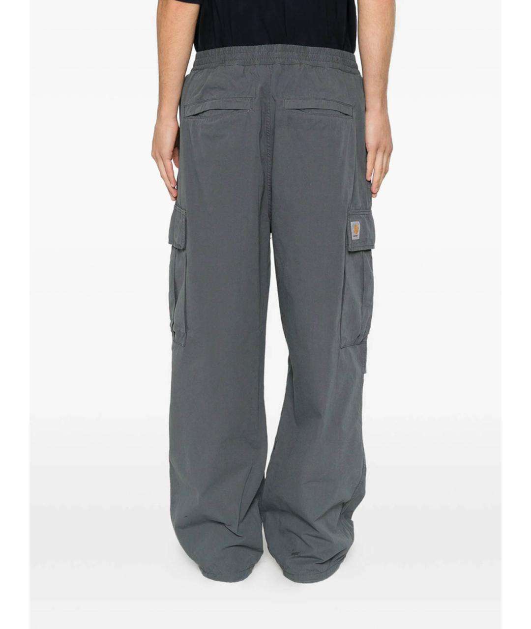 CARHARTT Серые хлопковые повседневные брюки, фото 2