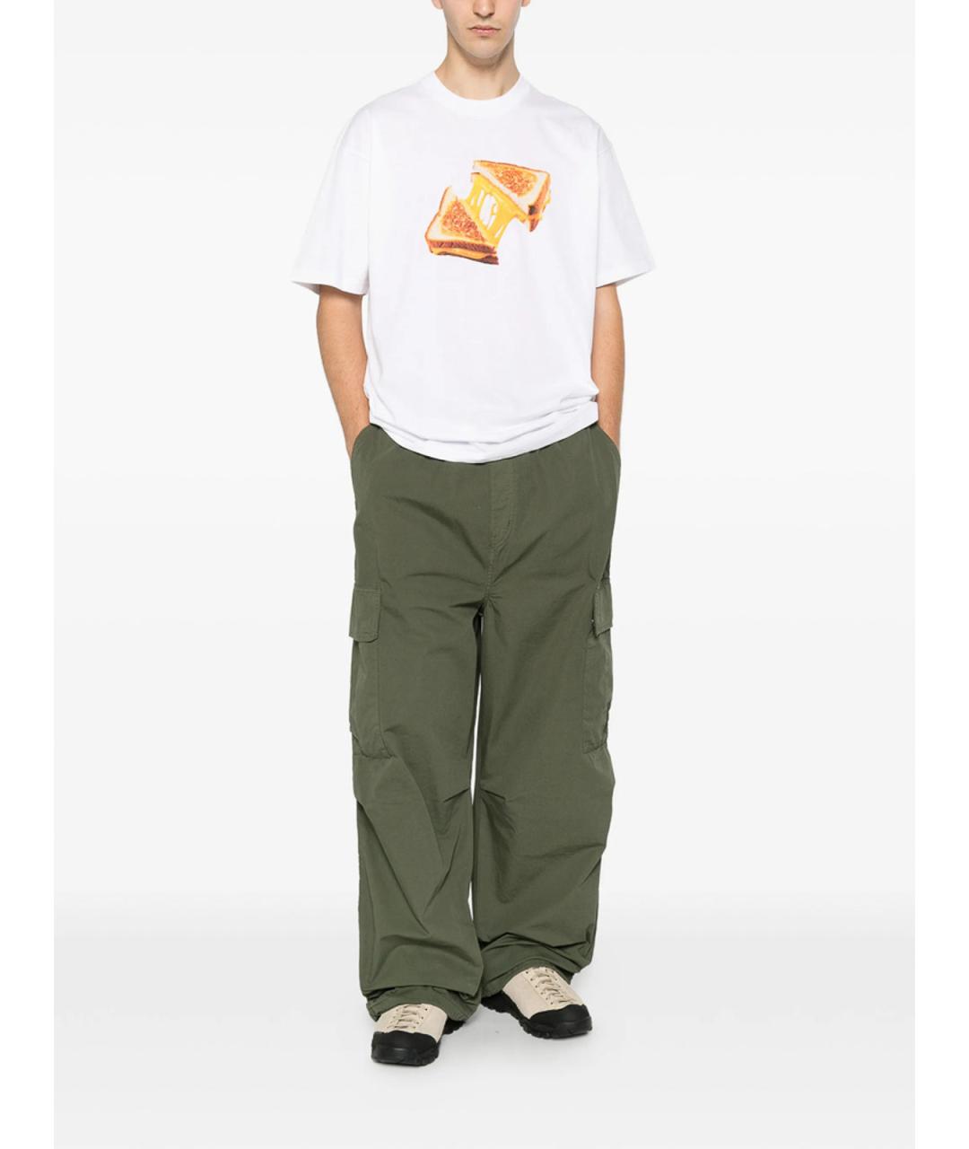 CARHARTT Зеленые хлопковые повседневные брюки, фото 2