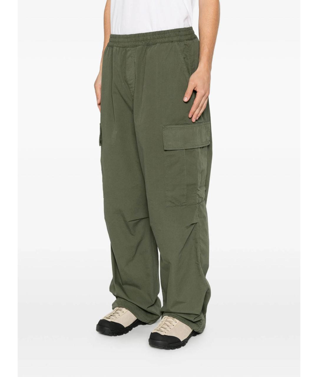 CARHARTT Зеленые хлопковые повседневные брюки, фото 5