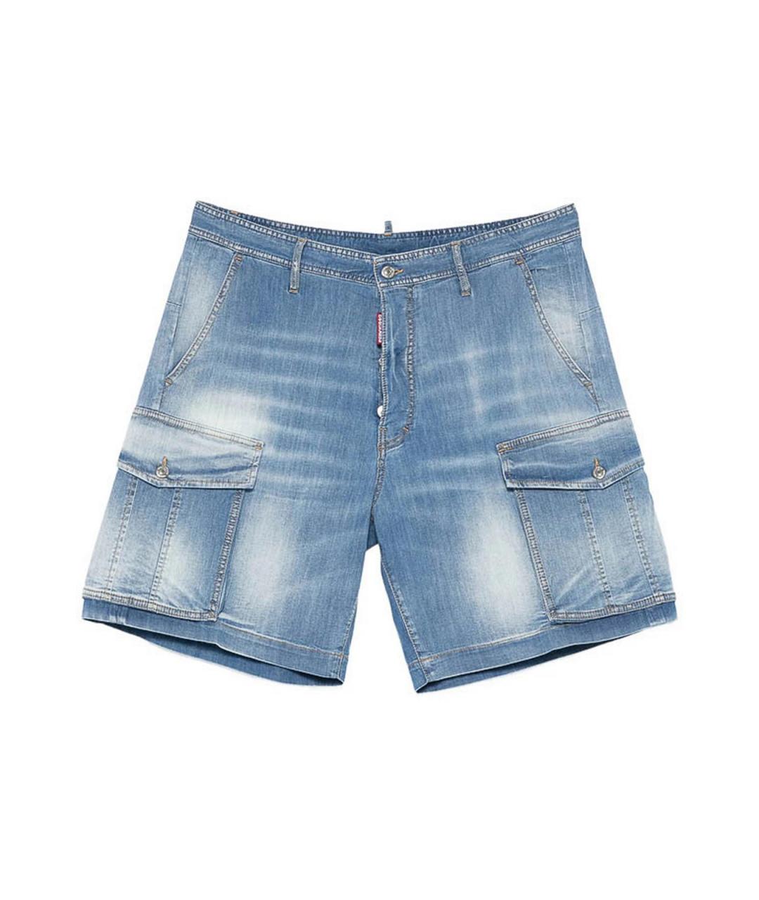 DSQUARED2 Синие хлопковые шорты, фото 1