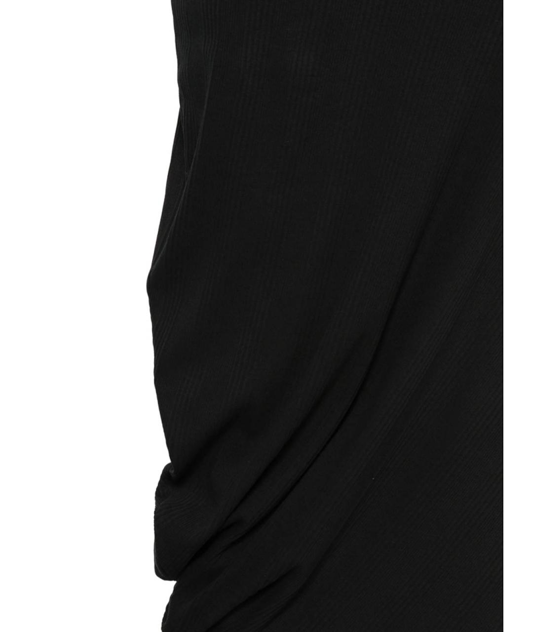 CALVIN KLEIN Черное хлопковое повседневное платье, фото 2