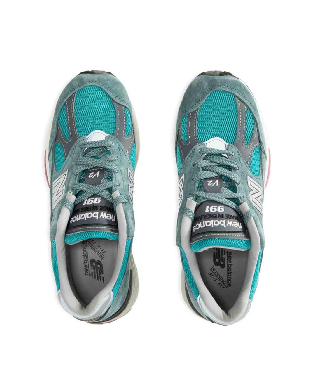 NEW BALANCE Синие замшевые низкие кроссовки / кеды, фото 3