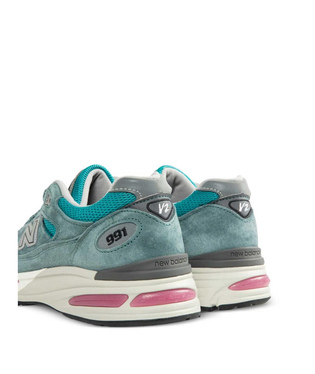 NEW BALANCE Синие замшевые низкие кроссовки / кеды, фото 4