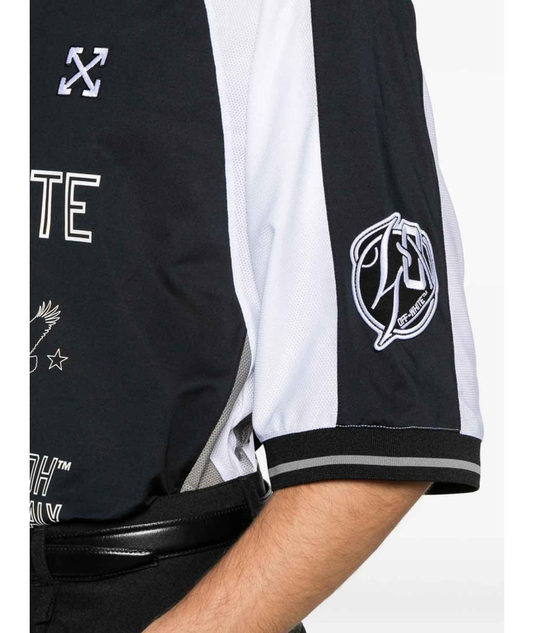 OFF-WHITE Черная синтетическая футболка, фото 2