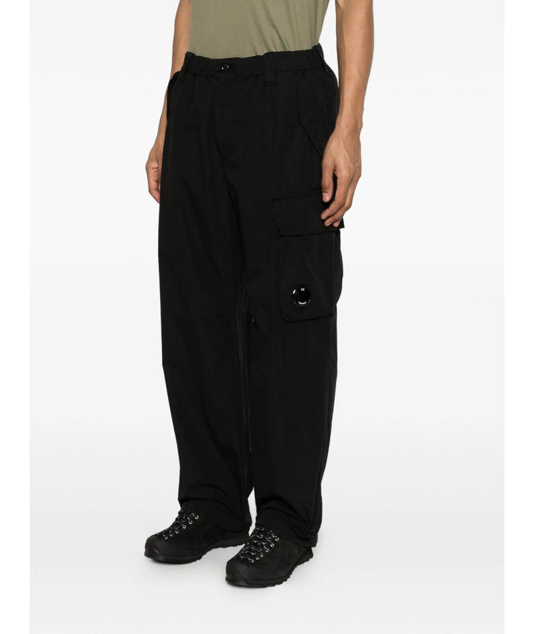 CP COMPANY Черные хлопковые повседневные брюки, фото 2