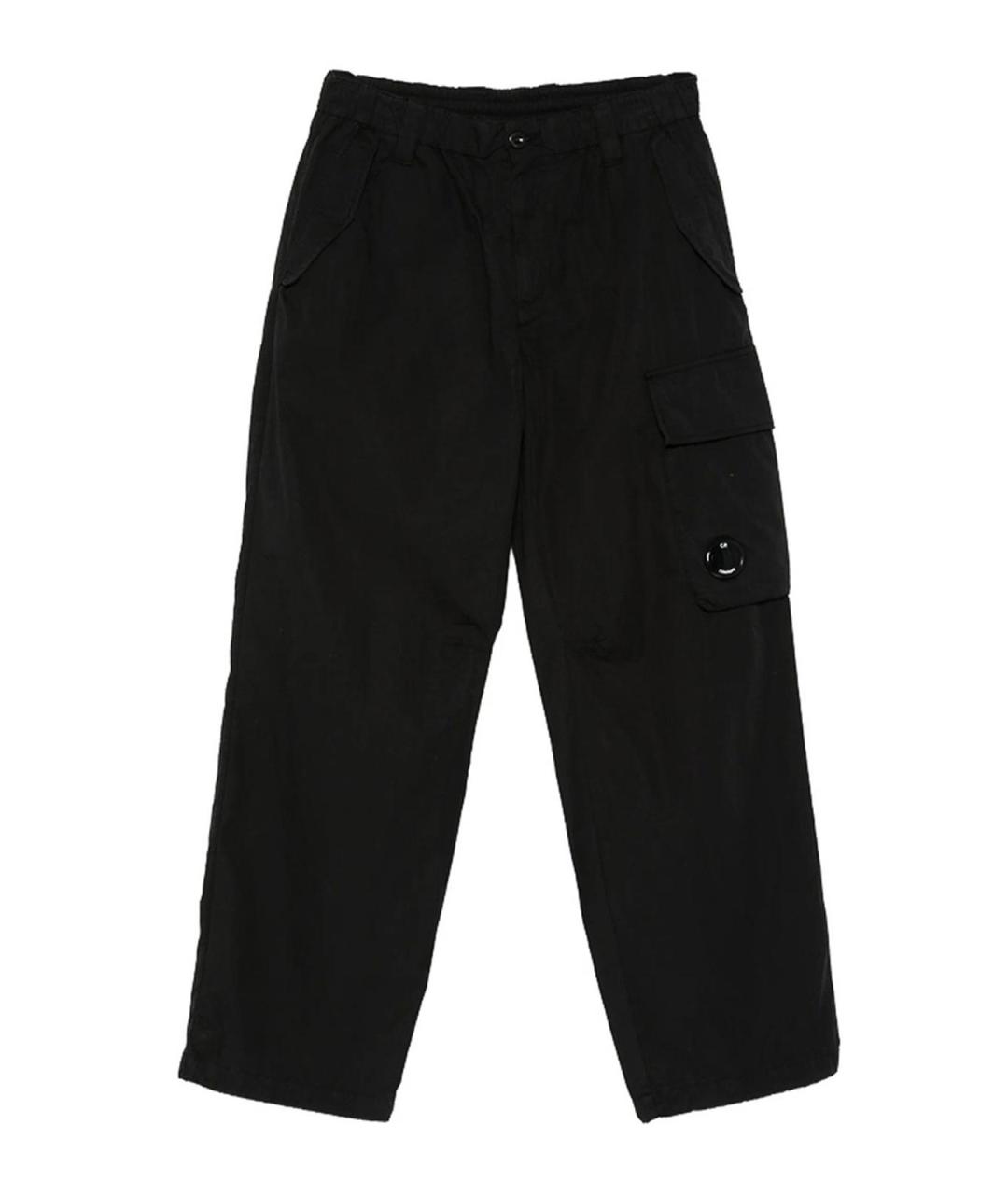 CP COMPANY Черные хлопковые повседневные брюки, фото 1